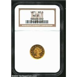 1871 $2 1/2 MS61 NGC....