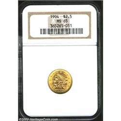 1904 $2 1/2 MS65 NGC....