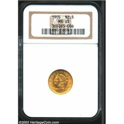 1905 $2 1/2 MS65 NGC....