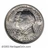 Image 1 : 1921 50C Alabama MS66 NGC. One of several stellar Alabama Halves in this sale, this ice-white Gem...