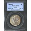 Image 1 : 1938 50C Arkansas MS66 PCGS. Golden-brown and pearl-gray patina endows this satiny and well prese...