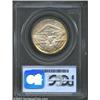 Image 2 : 1938 50C Arkansas MS66 PCGS. Golden-brown and pearl-gray patina endows this satiny and well prese...