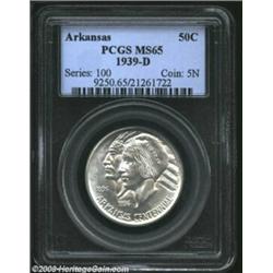1939-D 50C Arkansas MS65 PCGS....