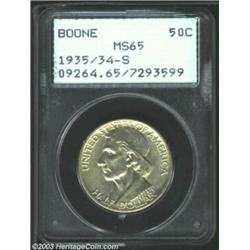 1935/34-S 50C Boone MS65 PCGS....