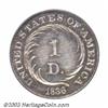 Image 1 : 1836 PG$1 Gold Dollar, Judd-69, Pollock-72, R.7, PR64 PCGS....