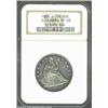 Image 3 : 1838 P50C Seated Liberty Half Dollar, Judd-79a, Pollock-86, R.7, PR63 NGC. Ex: Eliasberg. The obv...