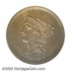 1854 P1C One Cent, Judd-161 Original, Pollock-187, R.4, PR64 Brown ANACS....