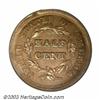 Image 2 : 1856 E1/2C Half Cent, Judd-177, Pollock-205, R.5, PR61 PCGS. Regular die trials striking for the...