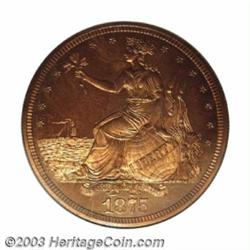 1875 T$1 Trade Dollar, Judd-1427, Pollock-1570, R.7, PR67 Red and Brown NGC....