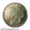Image 1 : 1878 $5 Five Dollar, Judd-1568, Pollock-1758, R.7, PR62 Brown PCGS. Morgan's design for the obver...