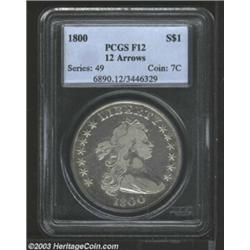 1800 $1 Fine 12 PCGS....