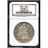 Image 3 : 1869 $1 MS62 NGC. Fairly well struck for this difficult date, with watery prooflike qualities tha...