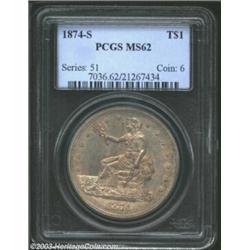 1874-S T$1 MS62 PCGS....