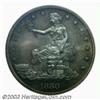 Image 3 : 1880 T$1 PR66 PCGS. Rich toning in dominant antique-copper shades is definitely the first feature...