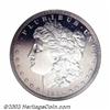 Image 1 : 1892 $1 PR66 Cameo NGC. Soft violet peripheral toning only serves the intensify the stark contras...