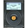 Image 3 : 1854 G$1 Type One MS66 PCGS....