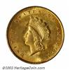 Image 1 : 1855 G$1 MS63 PCGS....