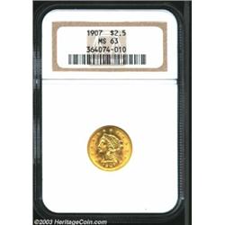 1907 $2 1/2 MS63 NGC....