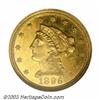 Image 1 : 1896 $2 1/2 PR61 Cameo NGC....