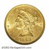 Image 1 : 1843 $5 MS63 NGC....