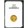 Image 3 : 1850 $5 AU58 NGC....