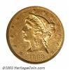 Image 1 : 1868-S $5 AU53 ICG. A very difficult frontier issue from an original mintage of 52,000 pieces, th...
