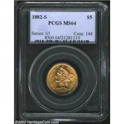1882-S $5 MS64 PCGS....
