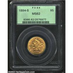 1884-S $5 MS62 PCGS....