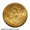 Image 2 : 1890-CC $5 MS63 NGC. Satiny with natural golden and crimson color over sharply struck surfaces. A...