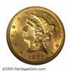 Image 1 : 1891-CC $5 MS63 NGC. The '91-CC Half Eagle enjoys great popularity as a type coin from the Carson...