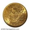 Image 2 : 1891-CC $5 MS63 NGC. The '91-CC Half Eagle enjoys great popularity as a type coin from the Carson...