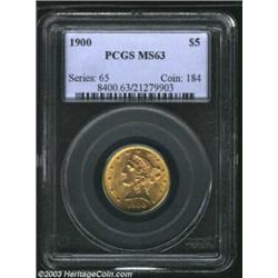 1900 $5 MS63 PCGS....