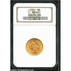 1900 $5 MS63 NGC....