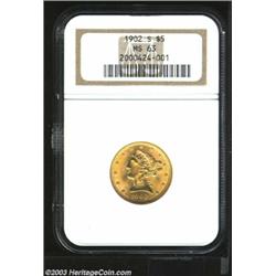 1902-S $5 MS63 NGC....
