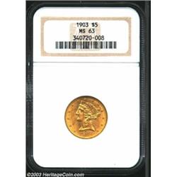 1903 $5 MS63 NGC....