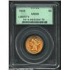 Image 3 : 1908 $5 MS66 PCGS....