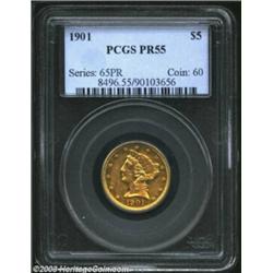 1901 $5 PR55 PCGS....
