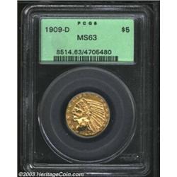 1909-D $5 MS63 PCGS....