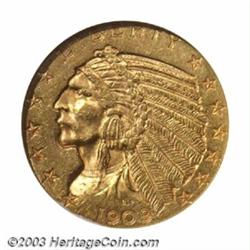 1909-O $5 AU58 NGC....