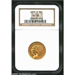 1913-S $5 AU58 NGC....
