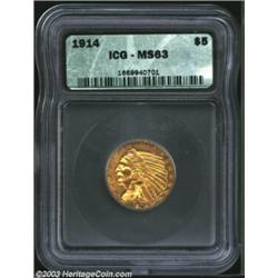 1914 $5 MS63 ICG....
