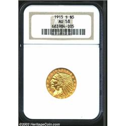 1915-S $5 AU58 NGC....