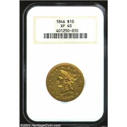 1846 $10 XF40 NGC....