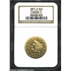 1851-O $10 AU53 NGC....