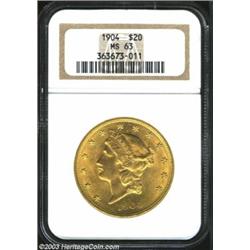 1904 $20 MS63 NGC....