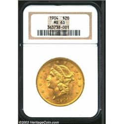 1904 $20 MS63 NGC....