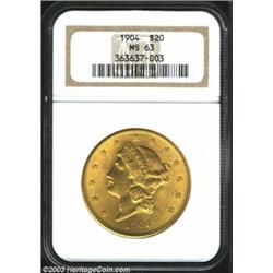 1904 $20 MS63 NGC....