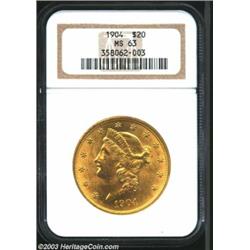 1904 $20 MS63 NGC....