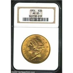 1904 $20 MS63 NGC....