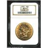Image 1 : 1904 $20 MS64 NGC. Bright golden color with satiny, smooth fields. A few small contact marks can...